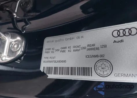 2018 Audi Rs 5 2.9T from USA, damaged, VIN WUARWAF58JA904045